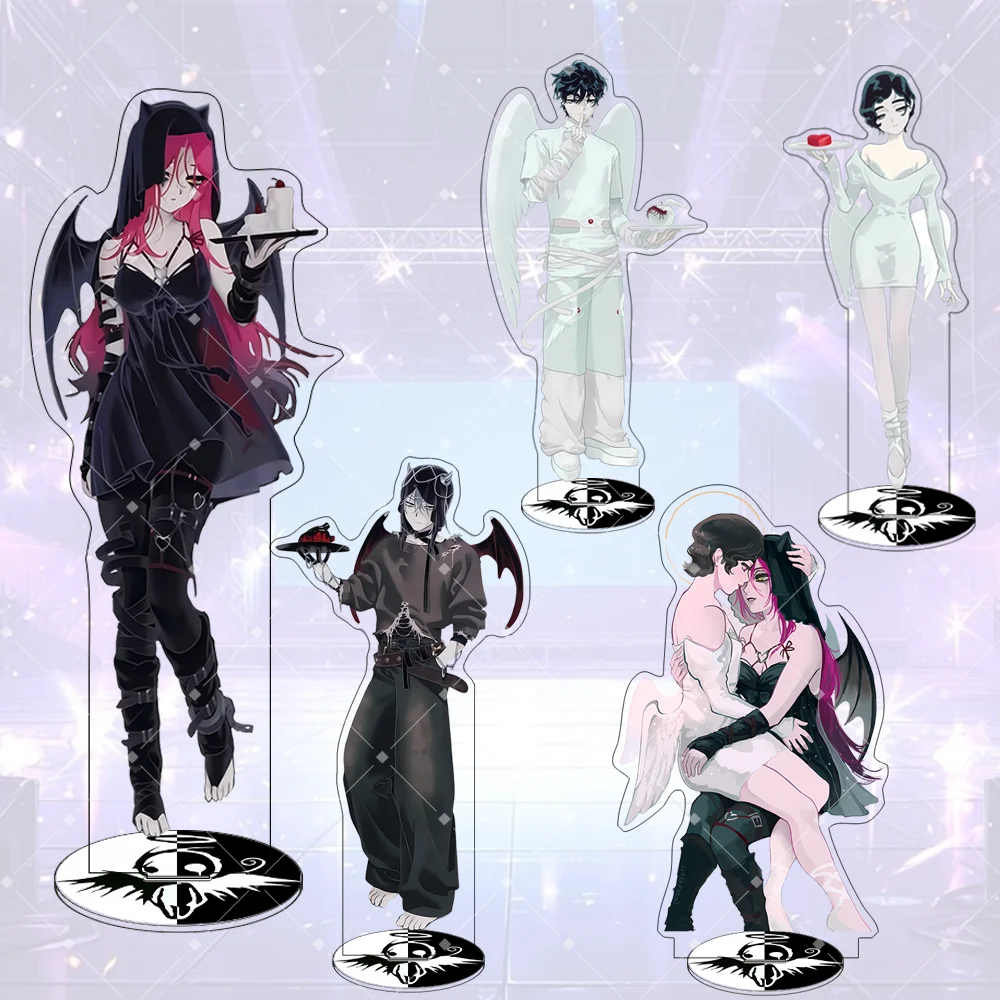 Anime Alien Stage 15CM Acrylic Mizi Sua Ivan Luka Till Hyuna Stand Keychain Cute Figure Model Desktop Decoration Collection Gift