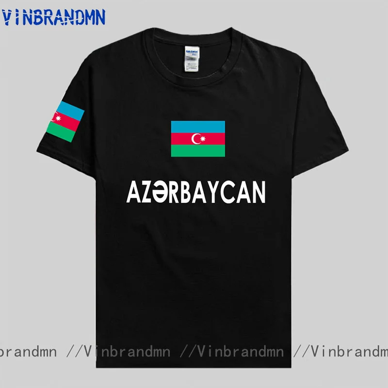 Azerbaijan Azerbaijani Men T Shirts Fashion Jerseys Nation Team 100% Cotton T-shirt Clothing Tees Country Sporting Flag AZE Tops