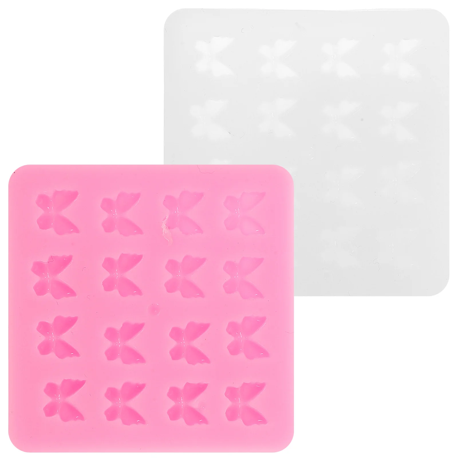 

2pcs Butterflies Silicone Mold For Chocolate Fondant Diy Baking Cake Decoration Candy Making Tool Small Dessert Craft Kit