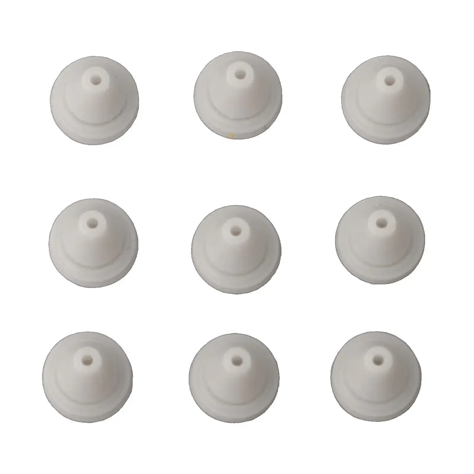 50pcs White Silicone Shower Head Nozzles Replacement Part Spray Silicone Universal Water Outlet 7.6*8*0.5 Mm