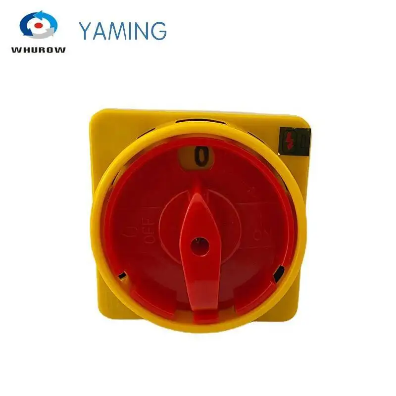Electrical Changeover Cam Switch YMZ12-32/2GS With Padlock Plate On-off 2 Position 2 Poles 32A 690V Interruptor Rotary Selector