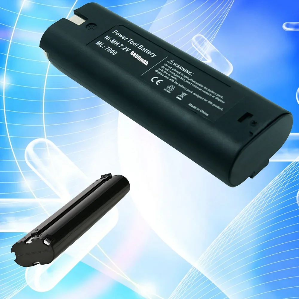 Batteria per elettroutensili da 7,2 V 3,8/4,8/6,8 Ah di ultima aggiornamento per MAKITA 7033 7002 7000 632003 -2 191679 -9 192532 -2 Batteria per utensili da trapano