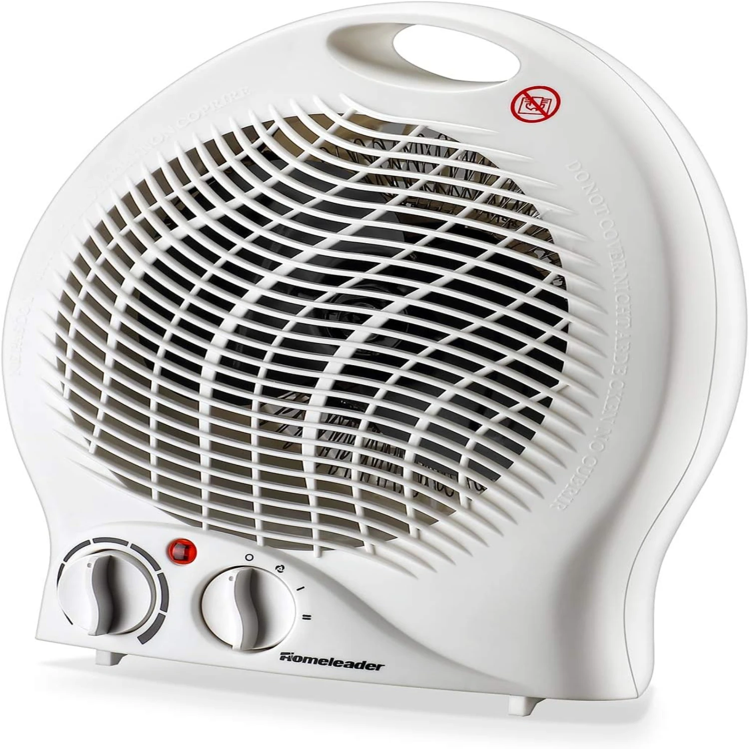 Calentador de ventilador portátil, calentador de espacio pequeño con termostato, calentador de cerámica de sobremesa/suelo para oficina