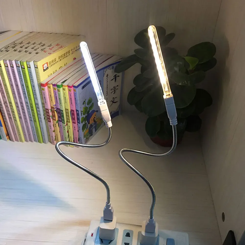 5V USB 8LEDs Night Light Mini Portable U Disk Light Home Dorm Reading Light Multicolor Lamp for PC Laptop Mobile Power Bank