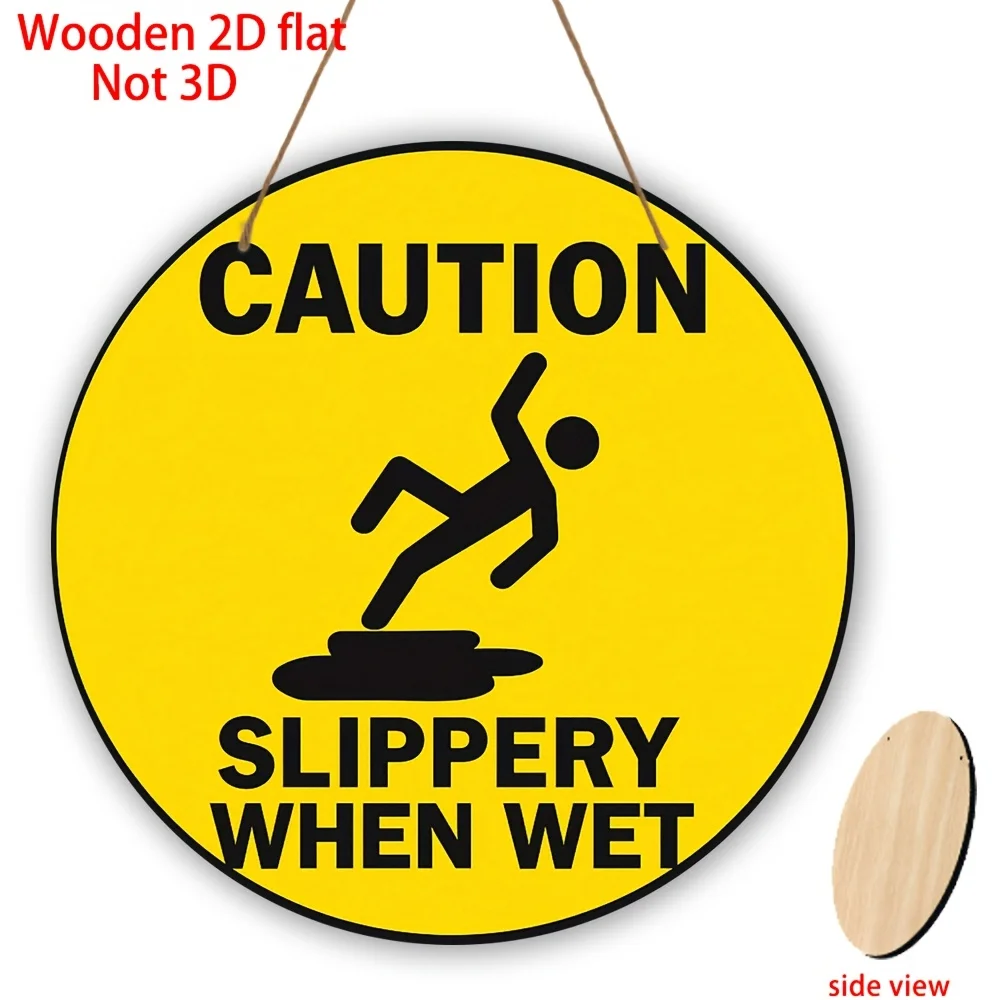 1Pc Round Caution W…