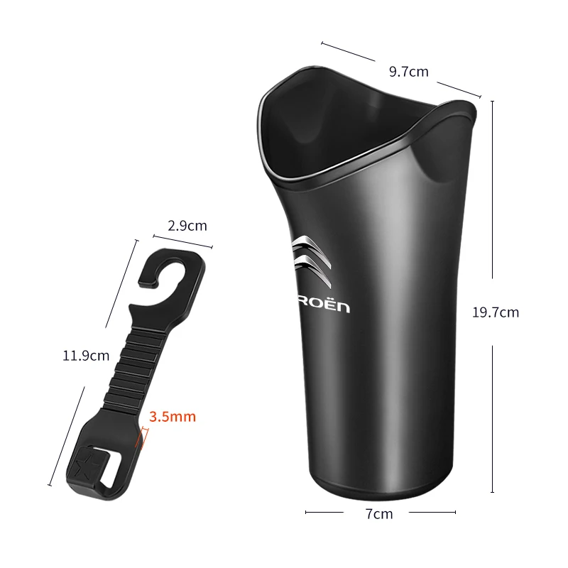 صندوق تخزين السيارة مظلة القمامة المنظم دلو لسيتروين C2 C3 C4 C5 C6 C1 DS3 DS4 DS5 DS7 كسارا بيرلينجو ساكسو بيكاسو