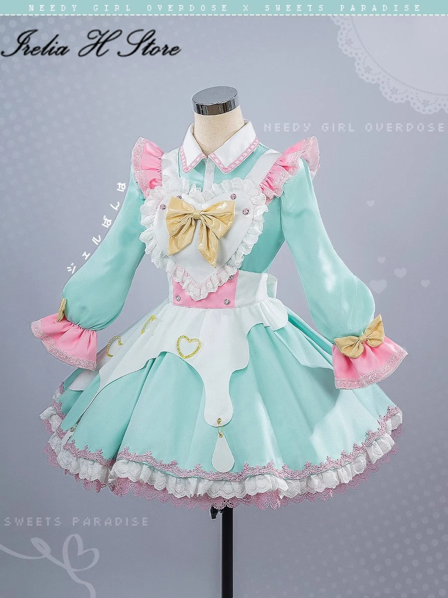 

Irelia H Store NEEDY GIRL OVERDOSE KAngel Cosplay Costume Dessert Paradise Anime lovely cute Lolita Maid dress femal