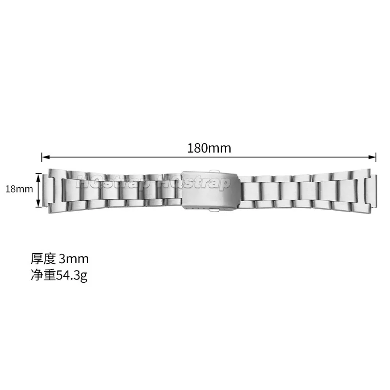 Für Casio Metall-Uhrenarmband 18mm für AE1200/1300 F-91W F84 F105/108/218 A158W/168 Edelstahl Sicherheits-Faltschließe Uhrenarmband – Detail 12