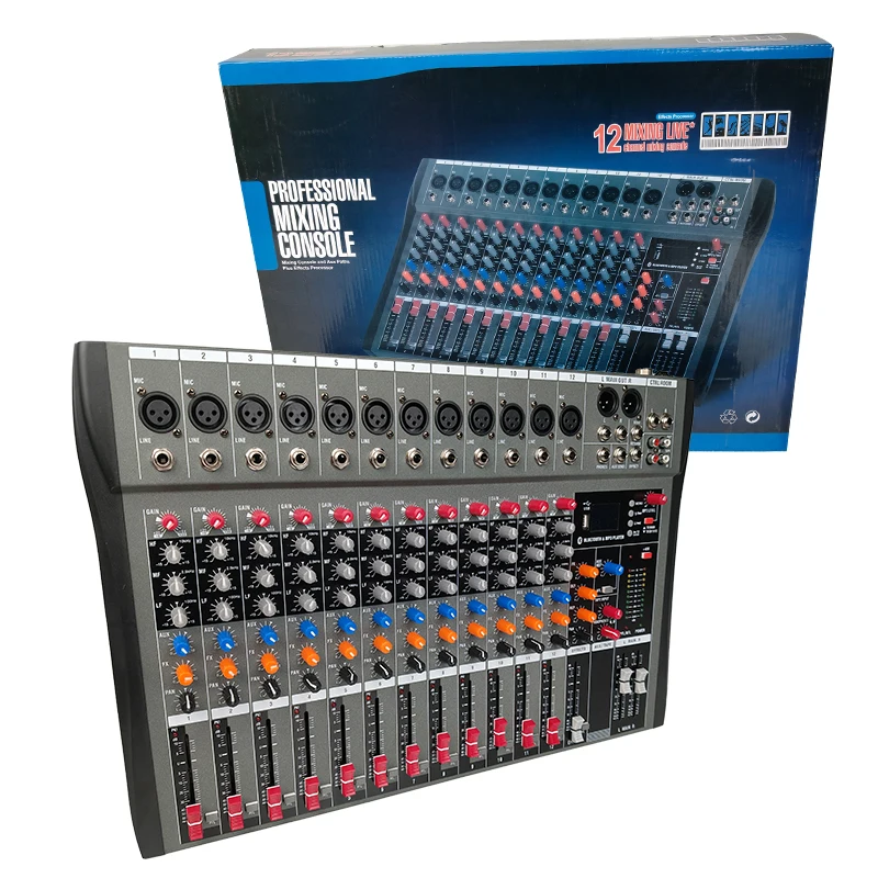 

Manufacturer 12 Channelsl Mixiing Sound Audio Equipment Music System Dj Control Console Powered 12 Channel Professional Mixer