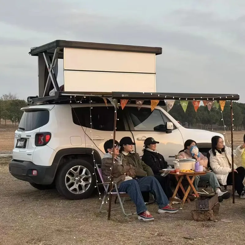 Remote Control Rooftop Tent Waterproof Hard Shell Car Tent for SUV Outdoor Camping Overland Custom