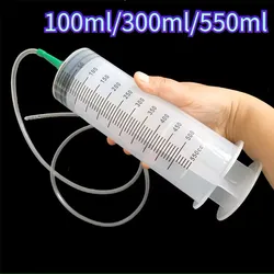 Large Capacity Syringe Reusable Pump Measuring For Draw Ink Pet Feeding Ink Pumping Oil Glue Injection Tools 100/300/550ml