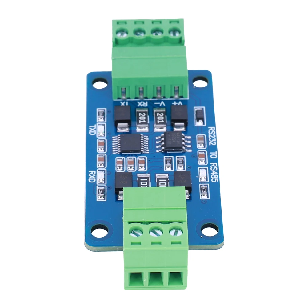 Módulo Industrial RS232 a RS485, fuente de alimentación de 3,3 V o 5V, asistente de depuración de puerto serie, módulo de conversión de puerto serie