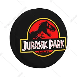 Jurassic Park Spare Tire Cover for Jeep Mitsubishi Pajero Sci Fi Dinosaur Car Wheel Protectors Accessories 14 15 16 17 Inch