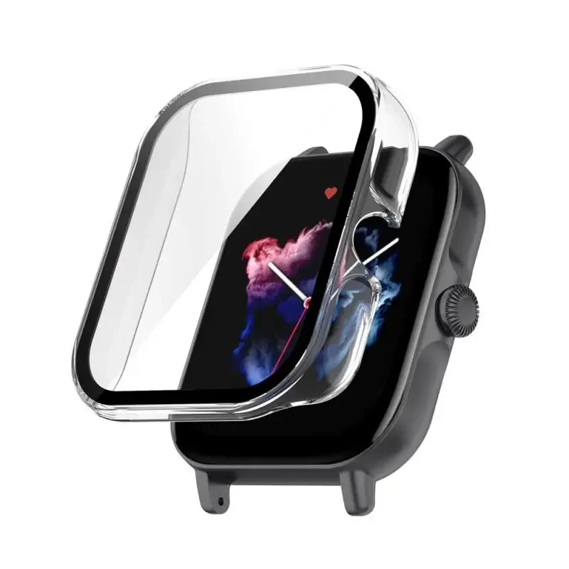 PC Case+Tempered Glass For Amazfit GTS 3 4 Case Cover Watch Protector Frame For Amazfit GTS4 mini Glass Cover Casse