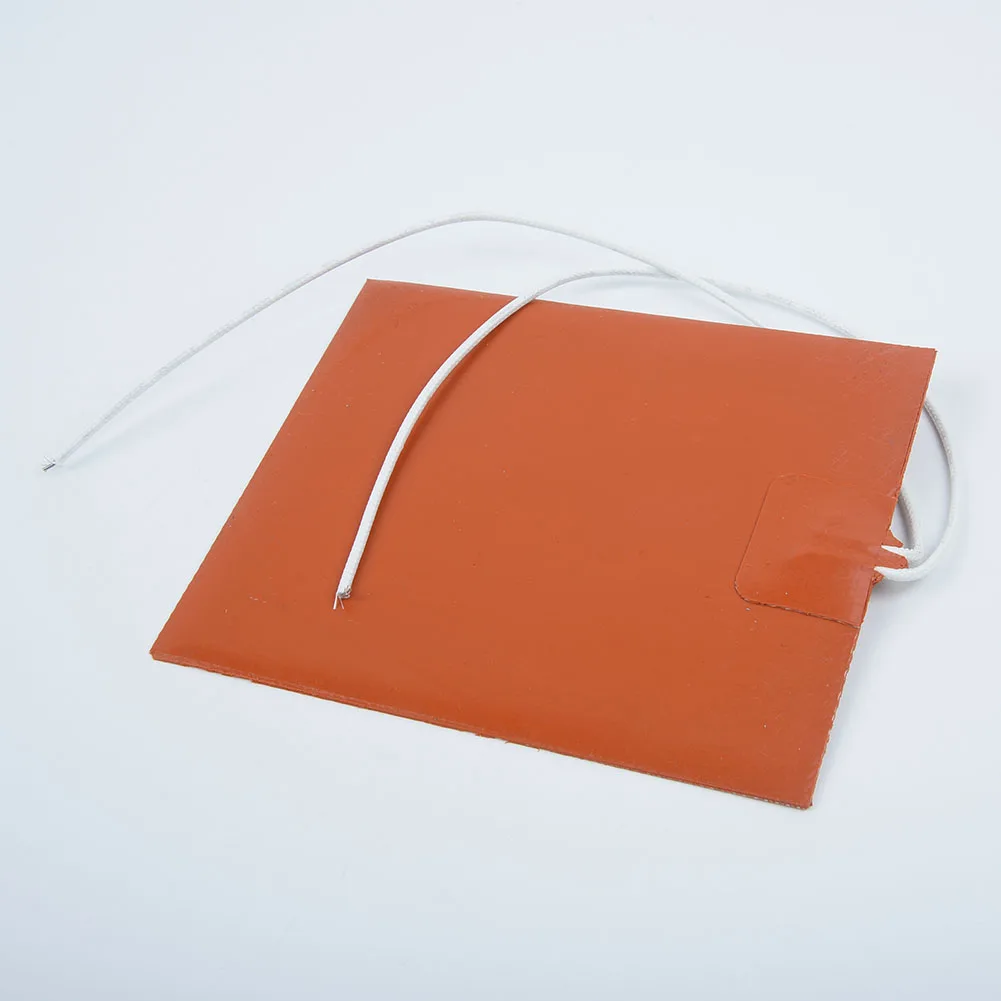 

12 В 12 Вт силиконовый нагреватель для принтера, нагревательный коврик для кровати с подогревом, 100*120 мм, 60 градусов Цельсия, гибкая водонепроницаемая пластина с подогревом кровати