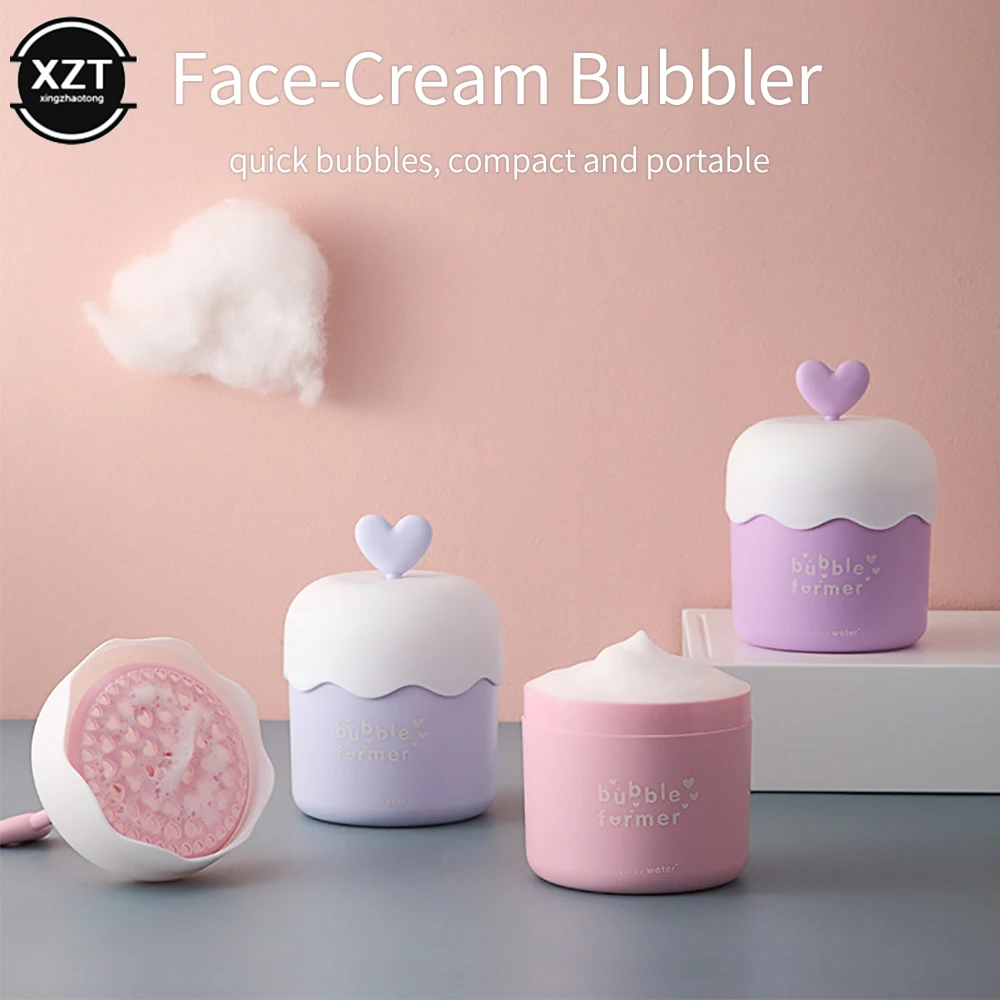 Portable Face Cleanser Shower Bath Shampoo Gel Foam Maker Bubble Press Foamer Device Cleansing Foaming  Cup Make Up Removal Tool