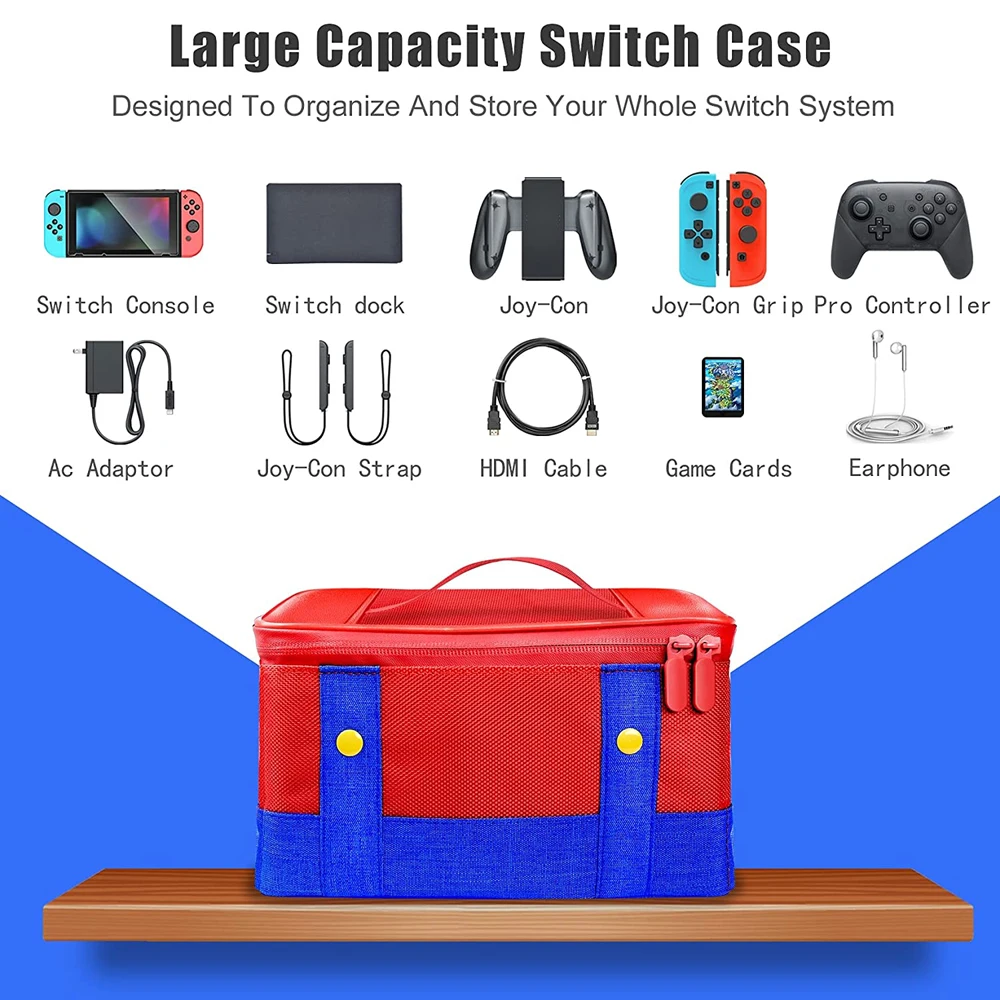 Large Carrying Protective Case for Nintendo Switch OLED Console Pro Controller Travel Storage Bag Case For Switch Accessories