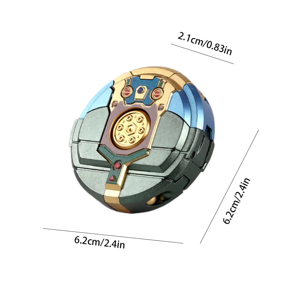 2 In 1 Transformable Fidget Spinner Toy 360 Rotating Ball Deformation Robot Fingertip Gyro For Children'S Christmas Gifts Toys