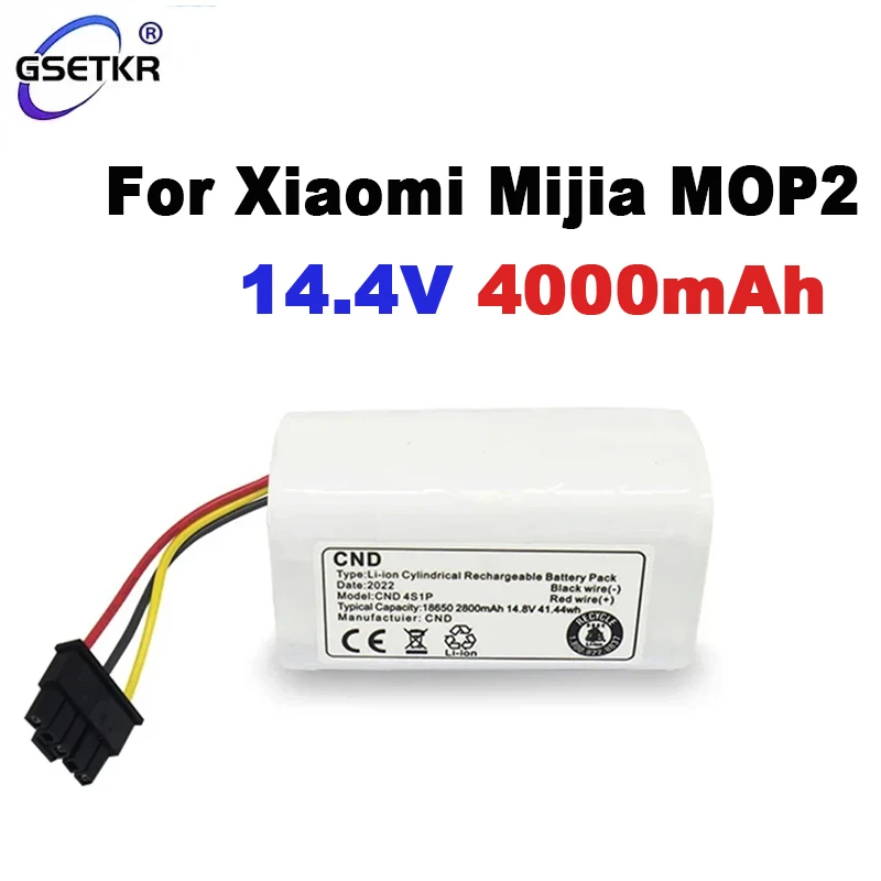 

New 14.4V 4000mAh Battery N011-4S1P for Xiaomi Mi Robot Vacuum Mop 2 Lite MJSTL Vacuum Cleaner