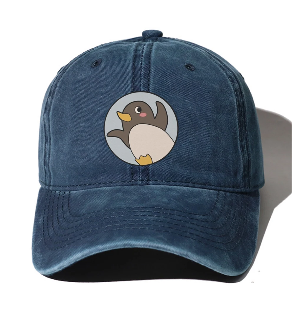 

Cartoon Denim Baseball Cap Hats Men Women Cowboy Hats Washed Cotton Hip Hop Cap for anime A Place Further Than the Univers Hat