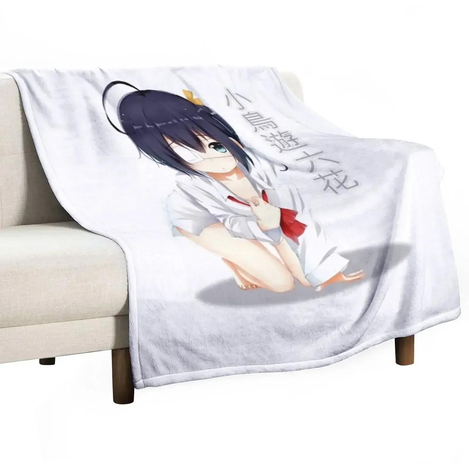 

Kawaii RIkka Chan Throw Blanket Flannels for sofa Blankets