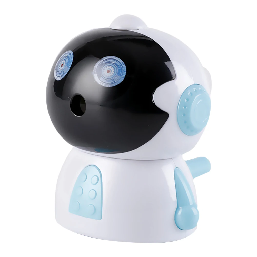 Spaceman Pencil Sharpener Pink White Cartoon Student Desk Tool Metal Plastic Efficient Study Office School Gift