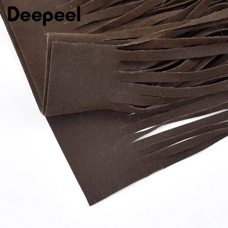 Deepeel 66*80cm Faux Leather Suede Tassels Fringe Lace Trim Clothing Sewing  Tassel Trimming Ribbon Curtain Dress DIY Accessory