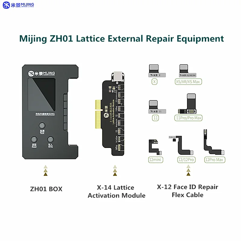 MIJING ZH01 Face ID Repair Dot Matrix Cable for Phone 8-14PM Welding-Free Programmer Battery Data Original Color Repair Board