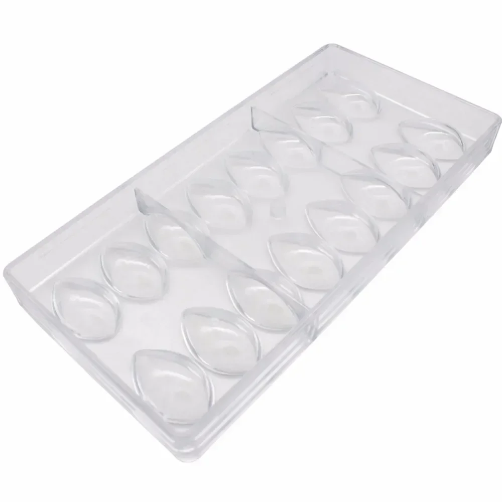 Lotus Chocolate Mould Olive Shaped Polycarbonate Chocolate Mold 3D Candy Mold