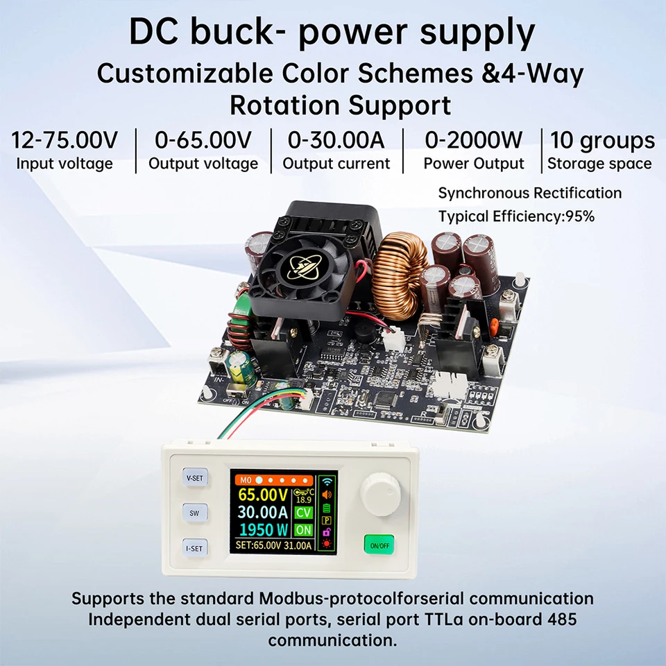 XY6530S/XY6550S CNC DC Adjustable Step-Down Power Supply Module