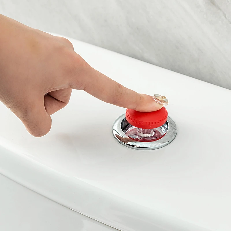 Botón de presión de inodoro en forma de corazón para el hogar, botones de agua, 1 unidad