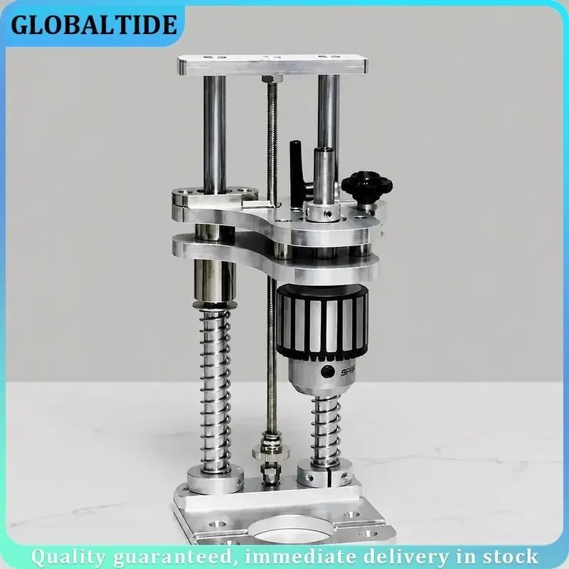 Vertical Drilling Bracket 25cm Optical Axis Drill Chuck 1.5-13mm Aluminum Profile Support Stand for Electric Drill Precision