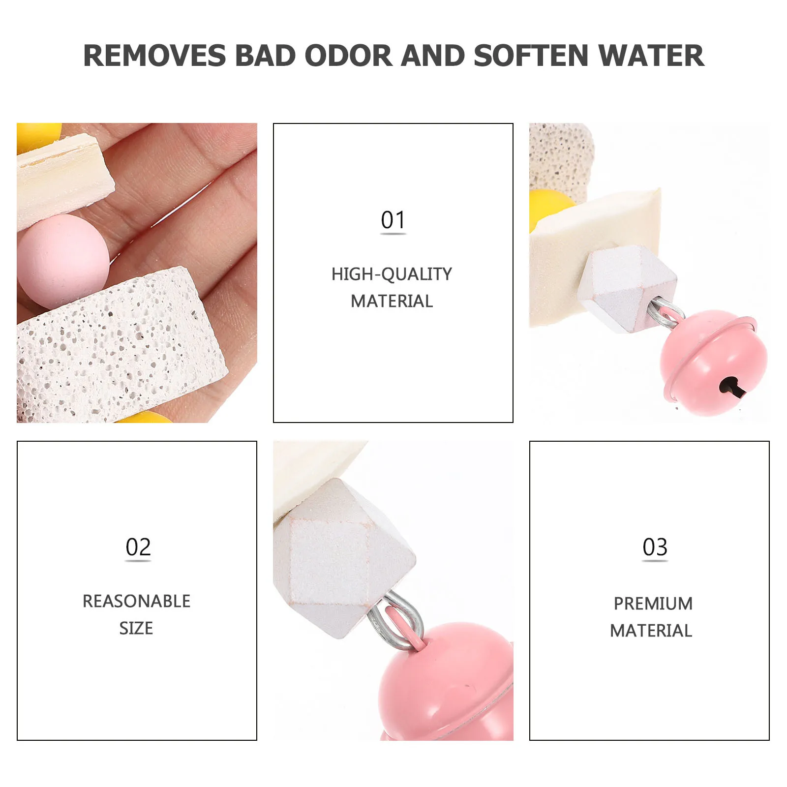 

1Pcs Hanging Parrot Bite Resistant Chewing Plaything Easy Install Lightweight Bright Color Pet Birds Cage Accessory