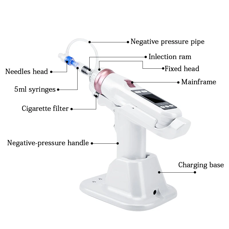 Korea Original EZ Injector Hydrolifting Gun Mesotherapy Negative Pressure Meso Gun Mesotherapy Hydrolifting Water Injector Skin