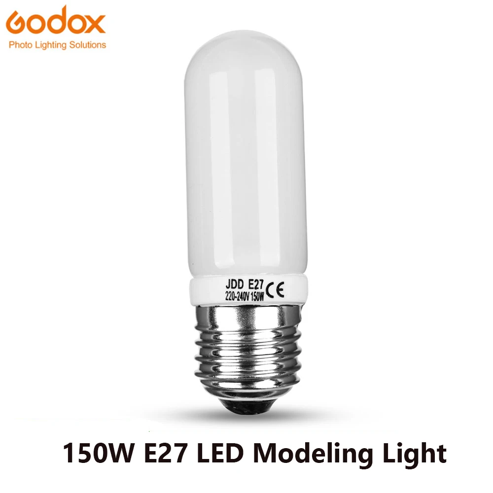 

Godox 150W LED Bulb E27 Light Modeling Lamp Photography Lighting for Godox Studio Flash DE300 DE400 SK300 SK400 QS600 DP400/600