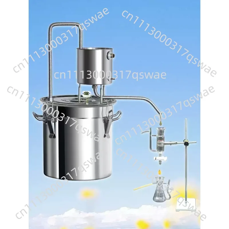 Household Hydrosol Extractor Small Essential Oil Distillation Equipment Laboratory Hydrosol Making Machine
