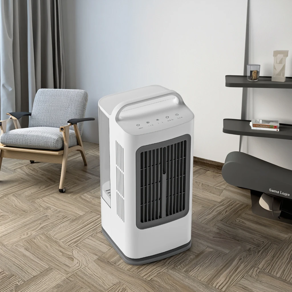 2025 New Trend Portable Air Conditioner Fan - Smart Touch Control with Timer, Multi-Functional Air Cooler for Home & Office