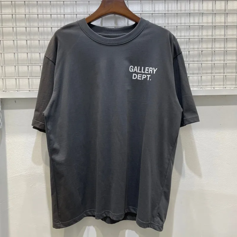 Summer 2026 New American Trend Brand Simple Letter Print Unisex Short Sleeve T-Shirt Cotton Casual round Neck Mid-Length