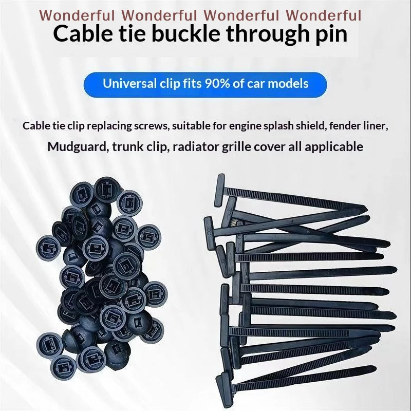 Heavy Duty Nylon Zip Tie Buckle Universal Design 8 Inch Flexible Wire Organizer for Outdoor Indoor