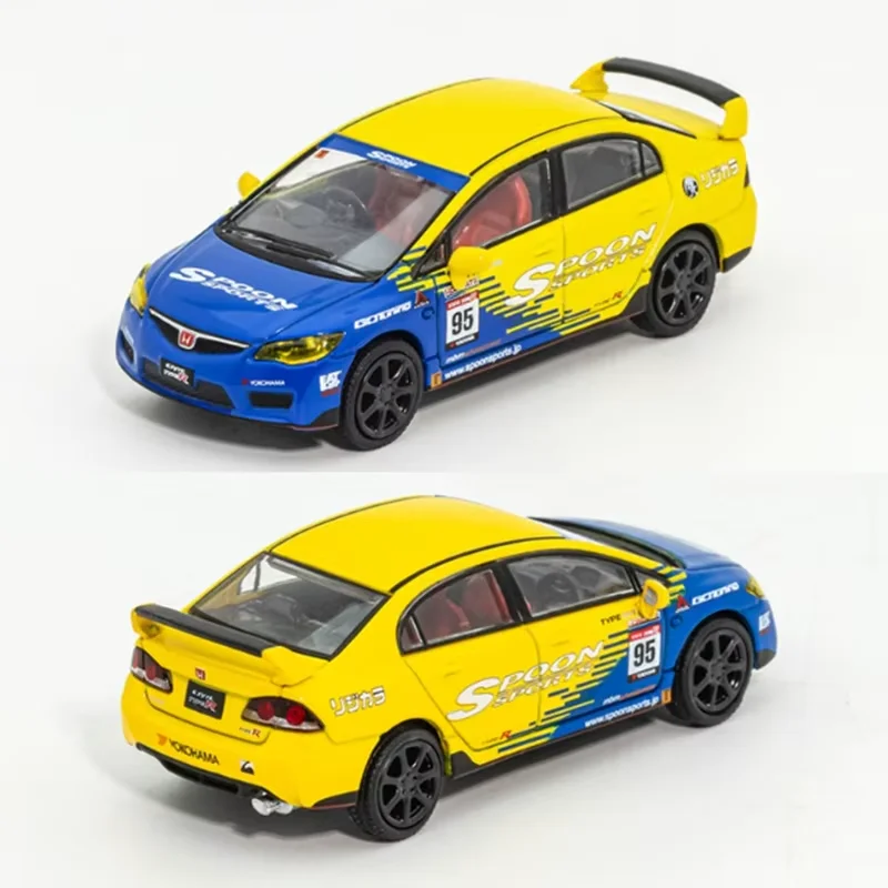 الظل/DCT 1:64 مقياس Type-R FD2 محاكاة سبيكة سيارة نموذج حلية تذكارية عرض مجموعة هواية هدية #1