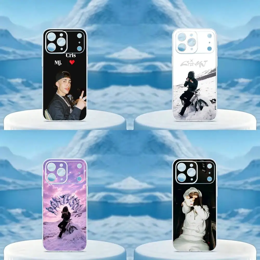 Top-tier singer Cris MJ  Phone Case For iPhone 14 16 15 17 13 12 11 Pro Max Plus Transparent TPU Soft Case