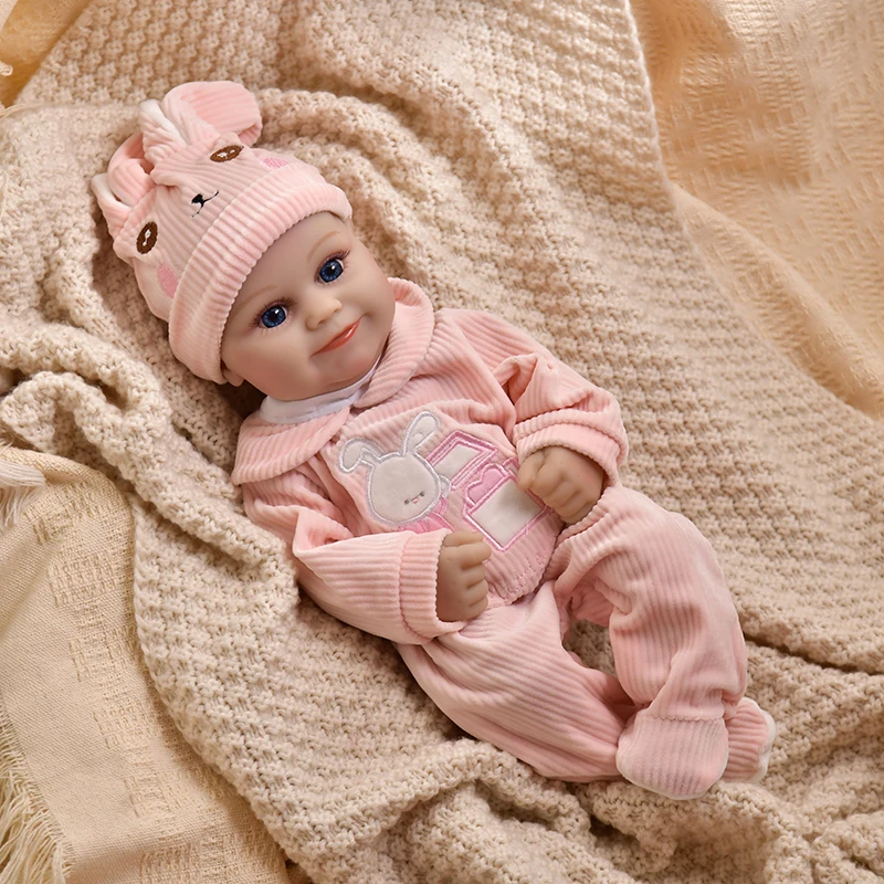 

Кукла реборн, 16 дюймов, улыбка, Детская кукла, игрушки, реалистичные куклы-Реборн, модная Кукла-младенец, 40 см, кукла-Реборн, игрушки для девочек