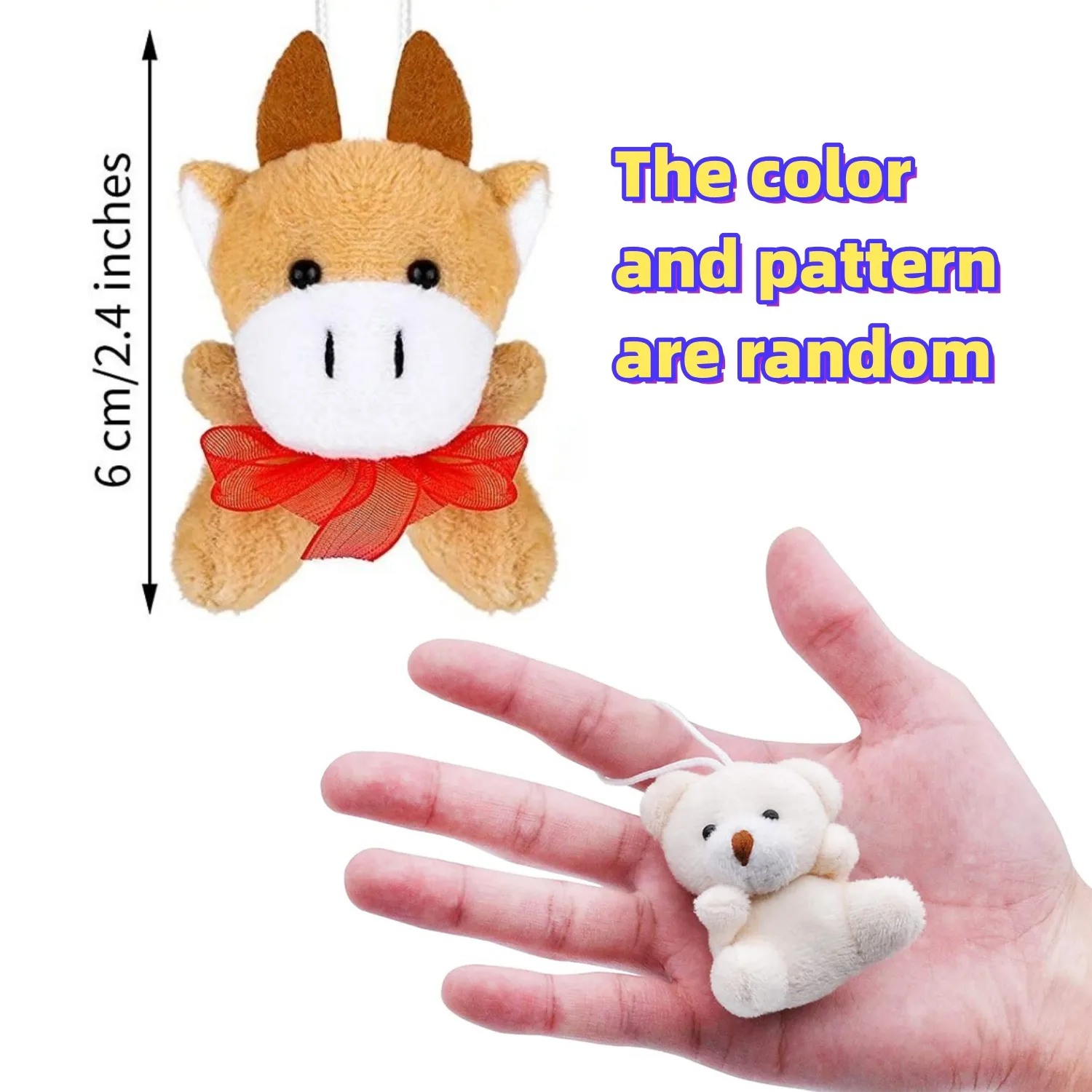 24 Pcs miniature animal puppets, colorful, wonderful gifts for children