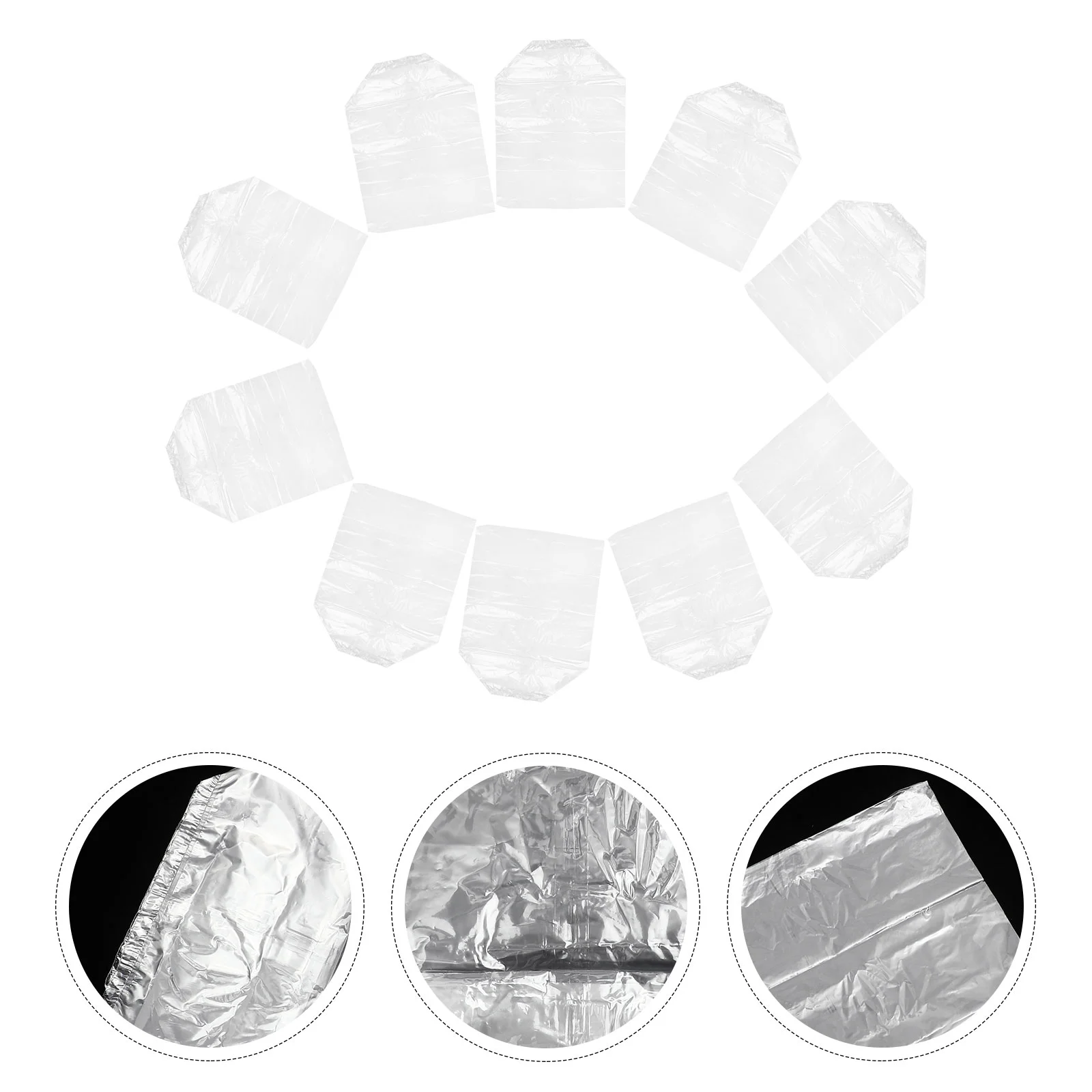 

10 Pcs Aquatic Packaging Bag Fish Transport Bags Tadpole Seedlings Clear Polyethylene