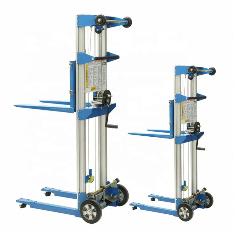 Hand Cranked Aluminum Alloy Elevator - Exhibition Fair Manual Dedicated Lifting Platform, Household Ladder