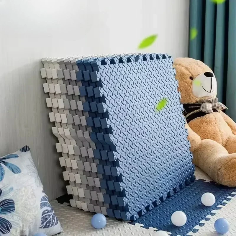 

Sports Gym Mat Protection EVA Leaf Grain Floor Mats Yoga Fitness Non-Slip Splicing Rugs Thicken Shock Room Workout 30*30cm