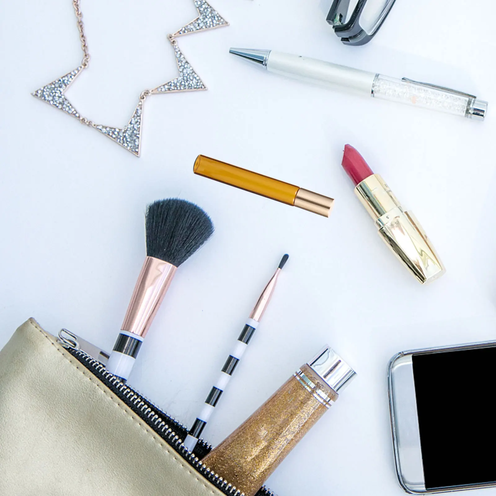 

12Pcs Multipurpose Roller Bottles Essential Oil Containers Easy to Use and Clean Portable Sub Bottle Roller Bottles for Oils