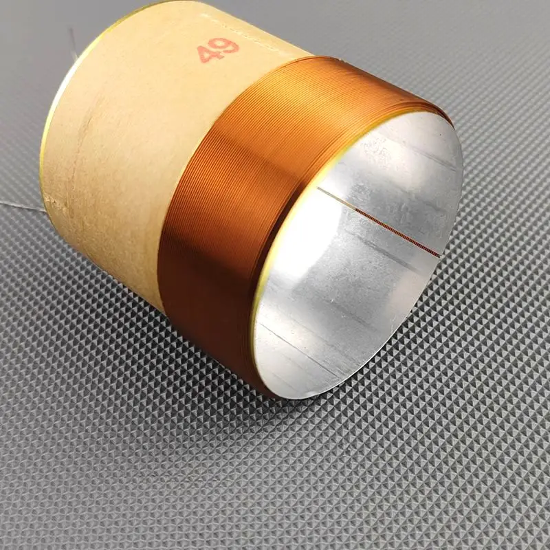 1Pcs 49.5mm  ASV 4-Layers 8Ohm Round Copper Wire Bass Speaker Voice Coil Woofer Sound Driver Loudspeaker Repair Parts