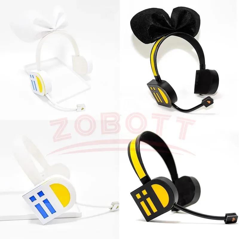 

DY2025Аниме Рин Лен Косплей Парик Рин Лен Светодиодный Свет Косплей Реквизит Головной Убор Головные Уборы Наушники Модель Аксессуар Волосы Hairb