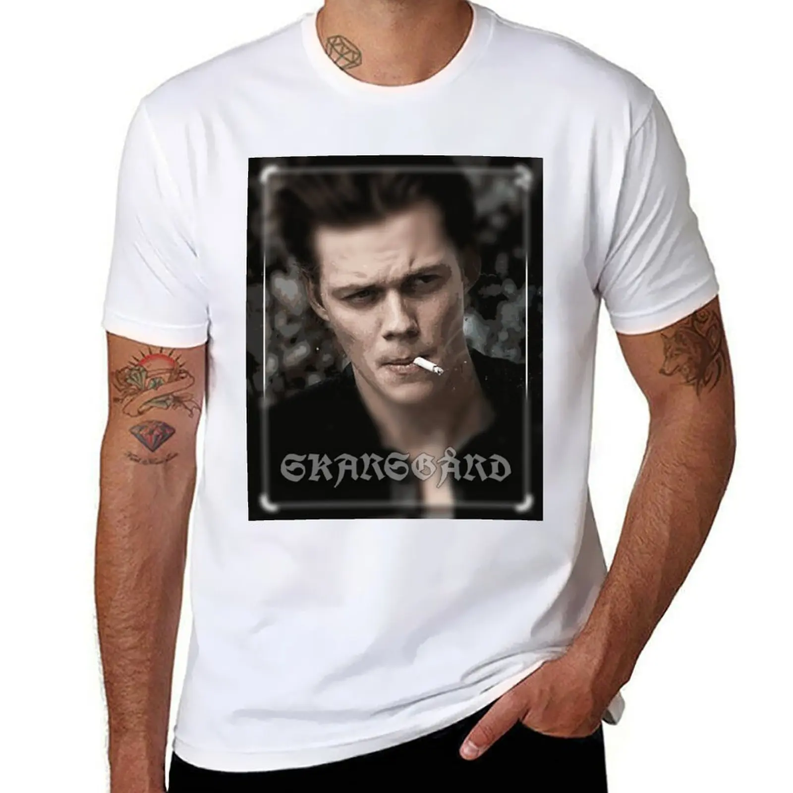 

Bill skarsgrd portrait T-Shirt man t shirt designer cotton t shirt pack T-Shirt